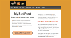 Desktop Screenshot of mybedpost.com