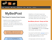 Tablet Screenshot of mybedpost.com
